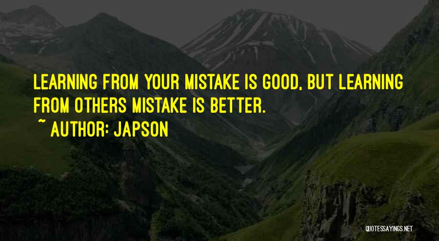 Learning From Mistakes Inspirational Quotes By Japson