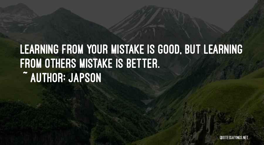 Learning From Mistakes Quotes By Japson