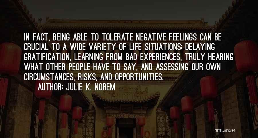 Learning From Others Experiences Quotes By Julie K. Norem