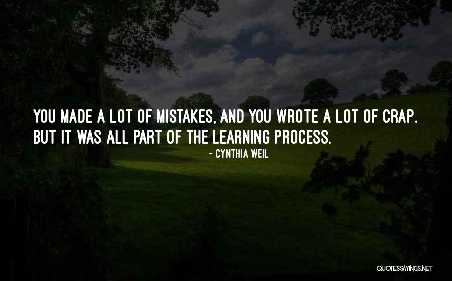 Learning From The Mistakes Of Others Quotes By Cynthia Weil Learning From The Mistakes Of Others Quotes By Cynthia Weil