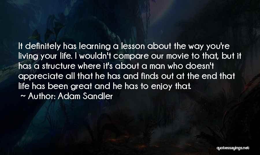 Learning How To Appreciate Quotes By Adam Sandler