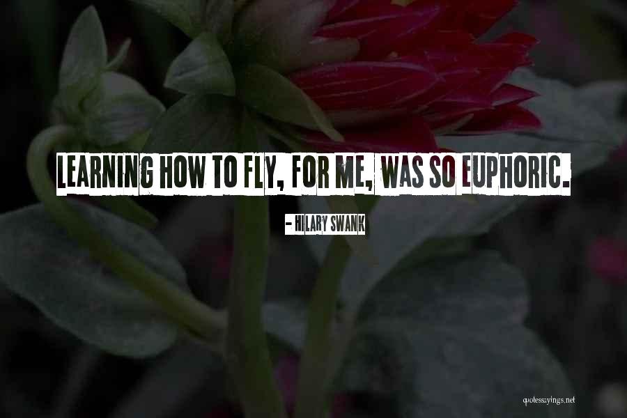 Learning How To Fly Quotes By Hilary Swank