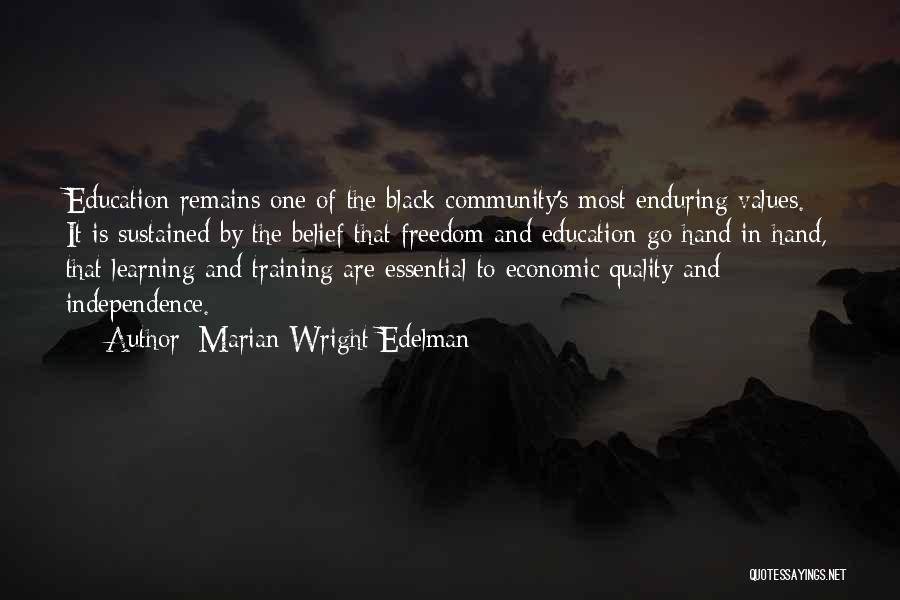 Learning In Training Quotes By Marian Wright Edelman