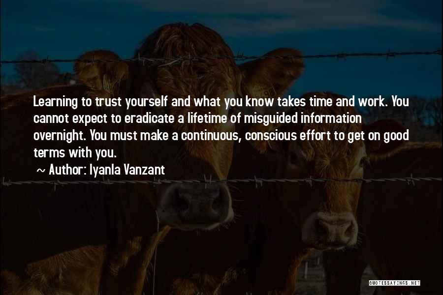 Learning Is Continuous Quotes By Iyanla Vanzant