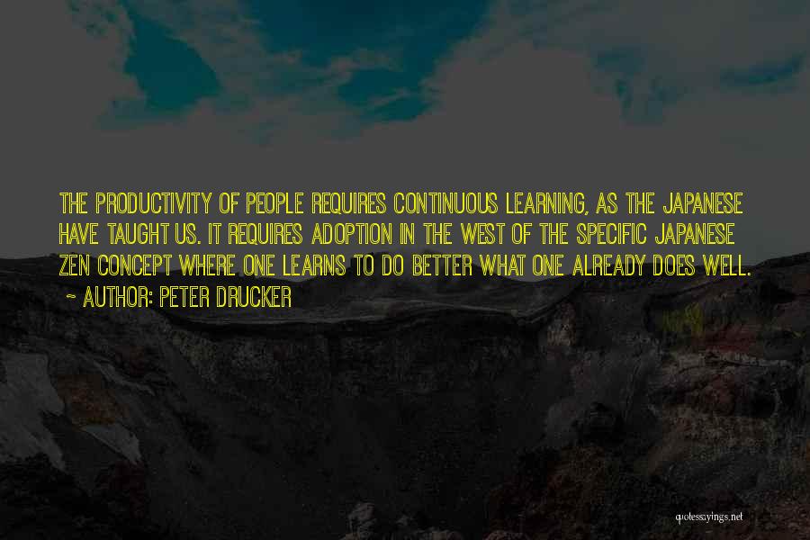 Learning Is Continuous Quotes By Peter Drucker