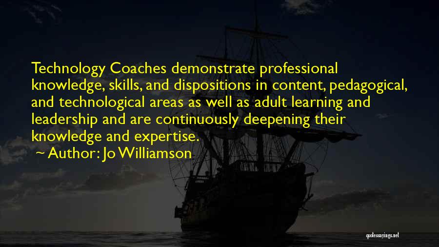 Learning Leadership Quotes By Jo Williamson