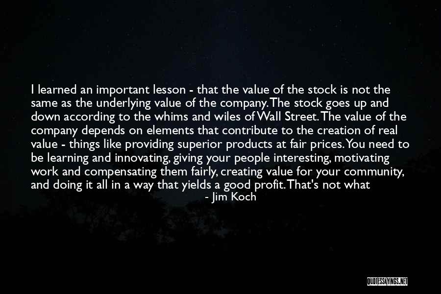 Learning Lesson Quotes By Jim Koch Learning Lesson Quotes By Jim Koch