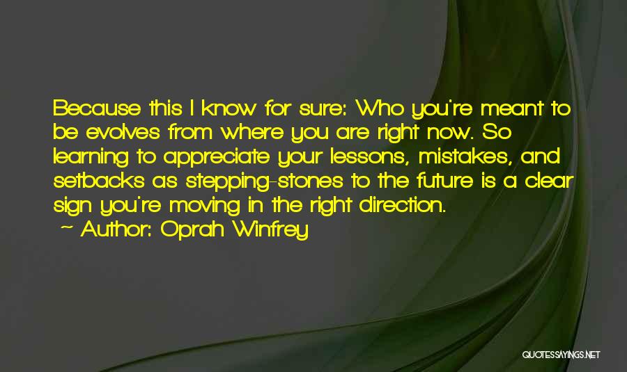 Learning Lessons From Mistakes Quotes By Oprah Winfrey