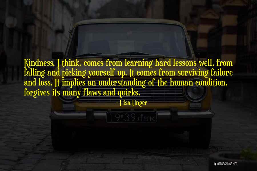 Learning Lessons Hard Way Quotes By Lisa Unger