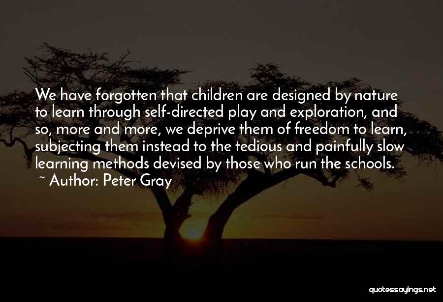 Learning Methods Quotes By Peter Gray