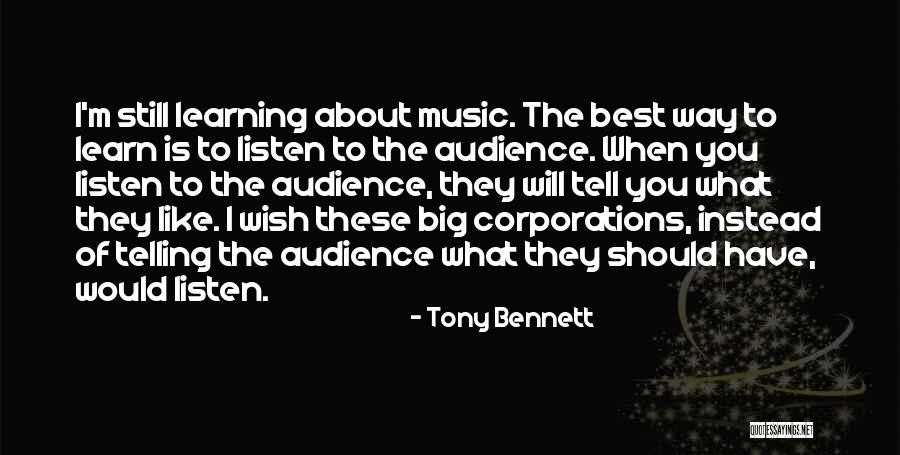 Learning Music Quotes By Tony Bennett Learning Music Quotes By Tony Bennett