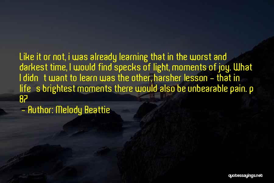 Learning My Lesson Quotes By Melody Beattie