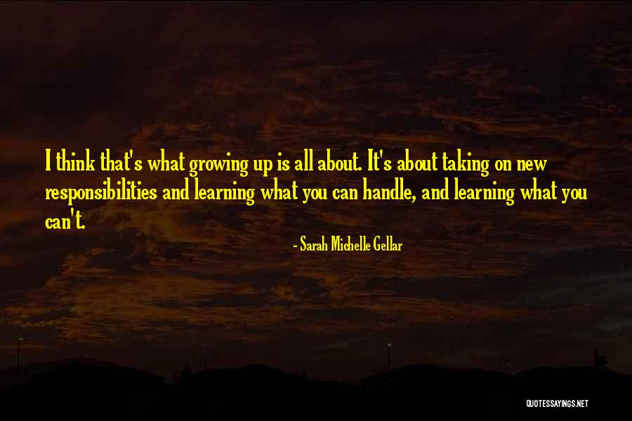 Learning New Things About Yourself Quotes By Sarah Michelle Gellar