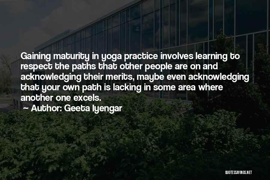 Learning On Your Own Quotes By Geeta Iyengar