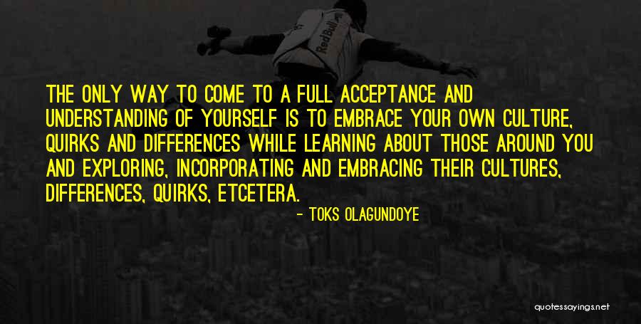 Learning Other Cultures Quotes By Toks Olagundoye