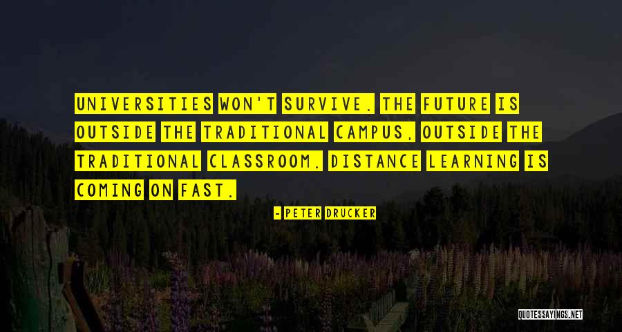 Learning Outside The Classroom Quotes By Peter Drucker