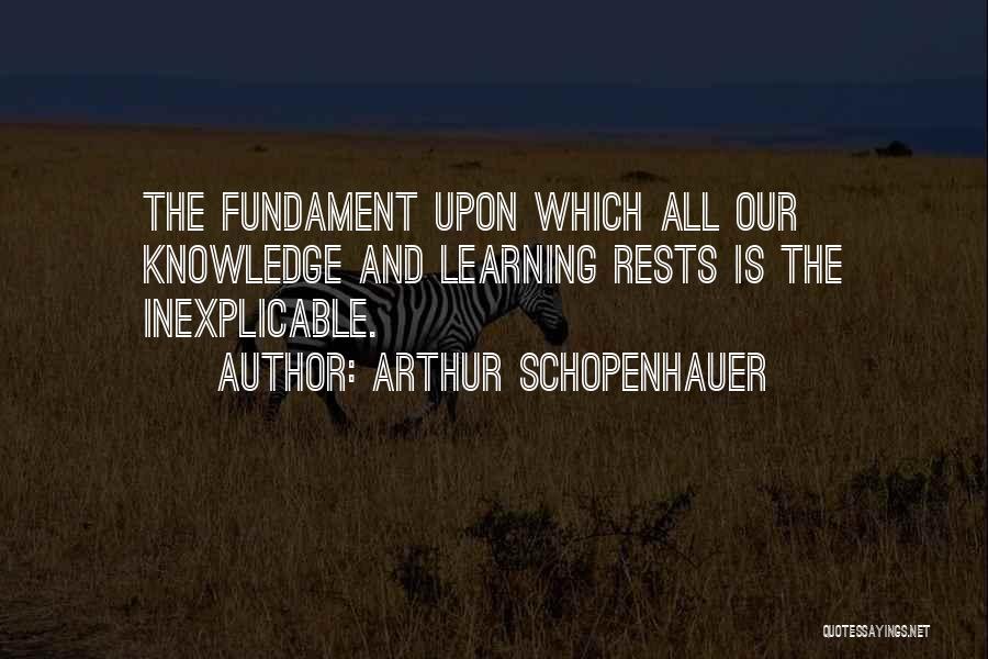 Learning Philosophy Quotes By Arthur Schopenhauer