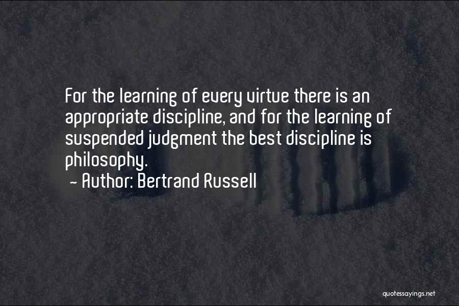 Learning Philosophy Quotes By Bertrand Russell