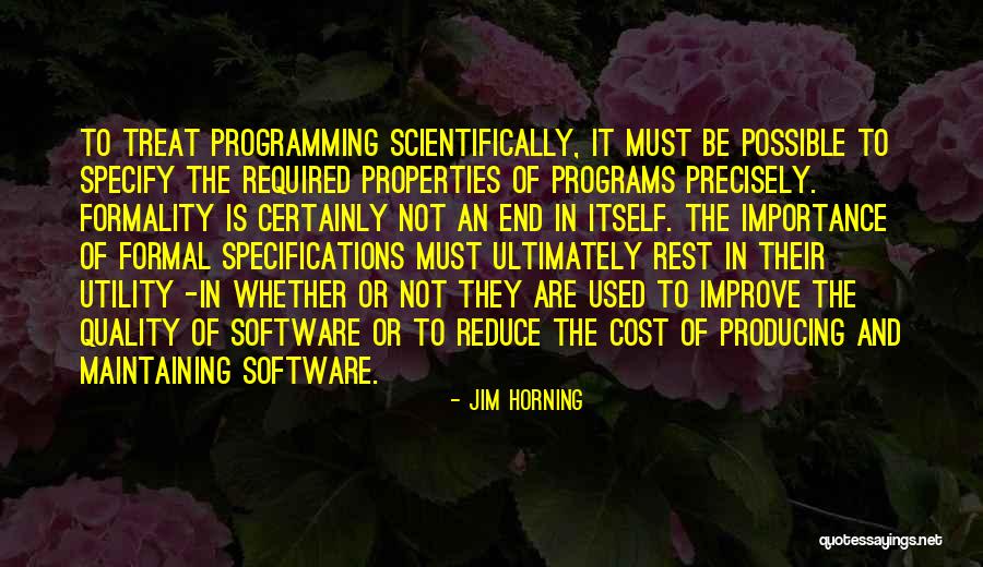 Learning Programming Quotes By Jim Horning Learning Programming Quotes By Jim Horning