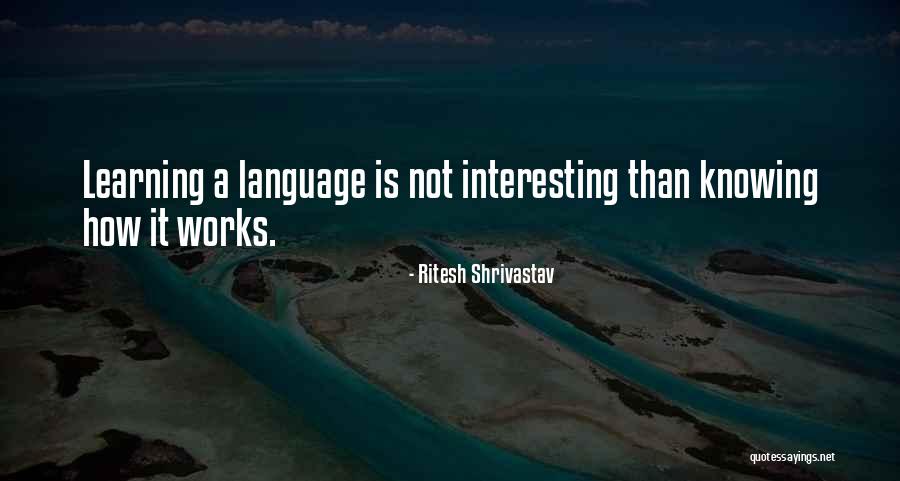 Learning Programming Quotes By Ritesh Shrivastav