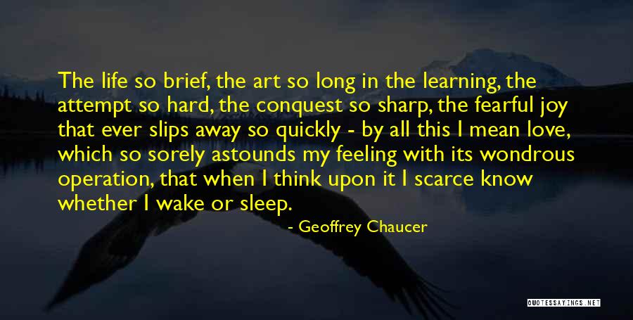 Learning Quickly Quotes By Geoffrey Chaucer