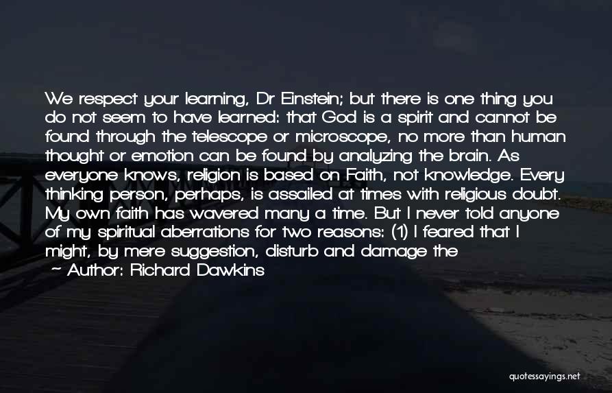 Learning Religion Quotes By Richard Dawkins