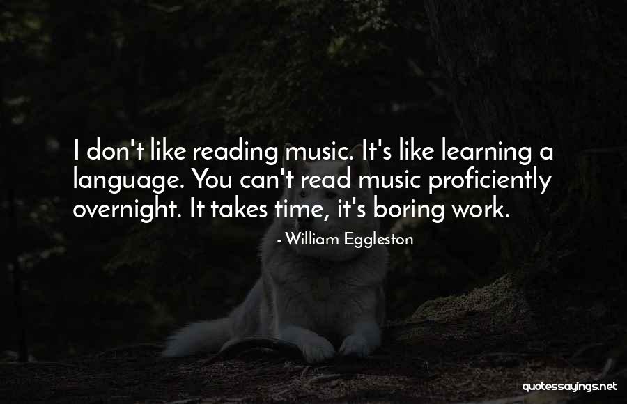 Learning Takes Time Quotes By William Eggleston