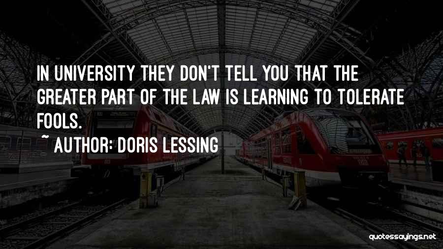 Learning The Law Quotes By Doris Lessing