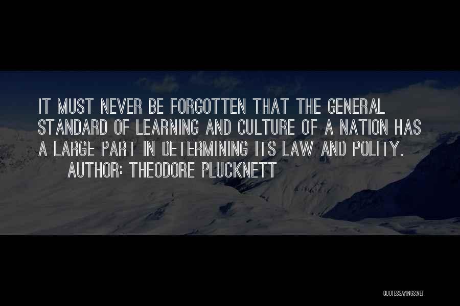 Learning The Law Quotes By Theodore Plucknett