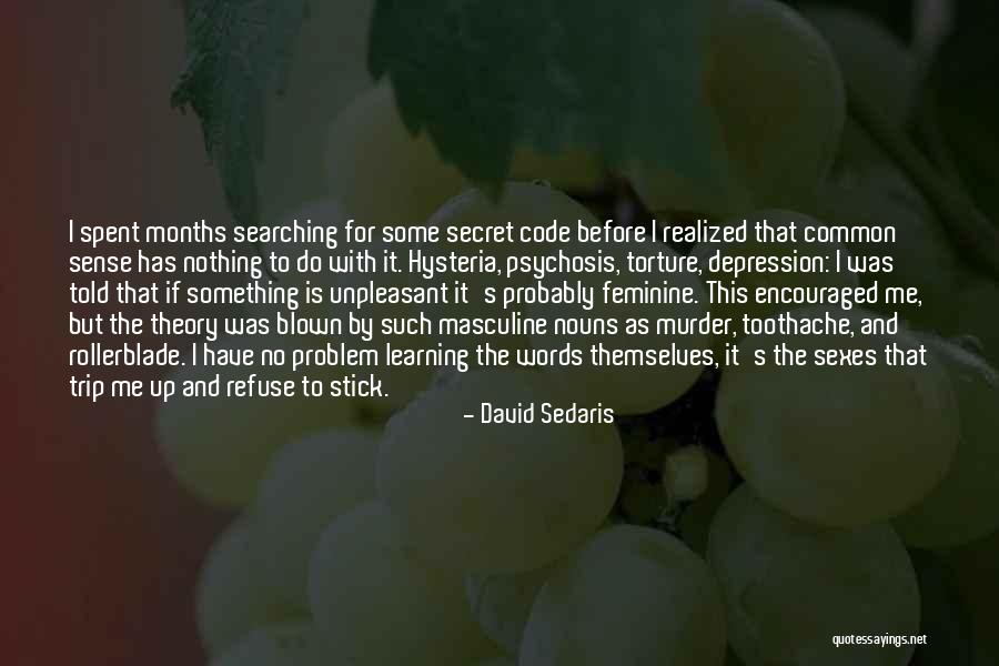 Learning Theory Quotes By David Sedaris