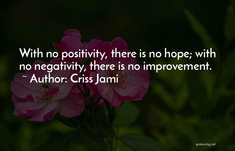 Learning To Be Positive Quotes By Criss Jami