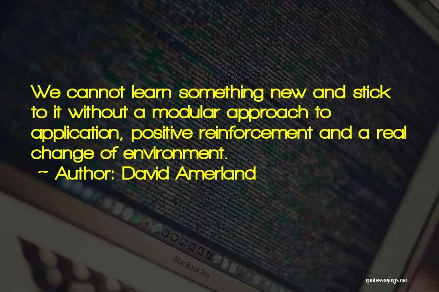 Learning To Be Positive Quotes By David Amerland