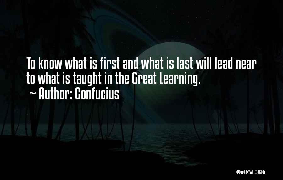 Learning To Lead Quotes By Confucius