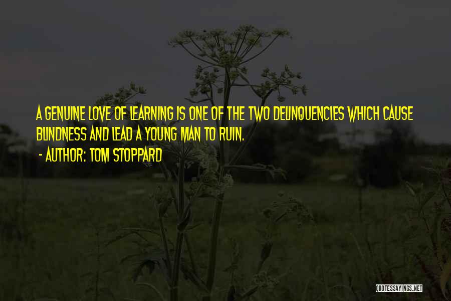 Learning To Lead Quotes By Tom Stoppard