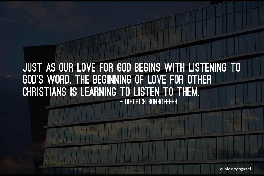 Learning To Listen Quotes By Dietrich Bonhoeffer Learning To Listen Quotes By Dietrich Bonhoeffer