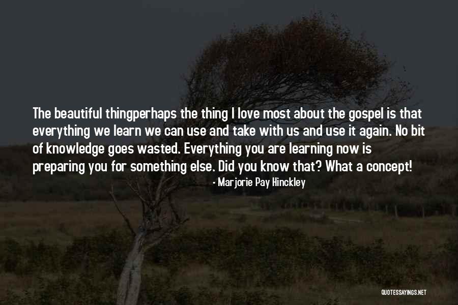 Learning To Love Yourself Again Quotes By Marjorie Pay Hinckley