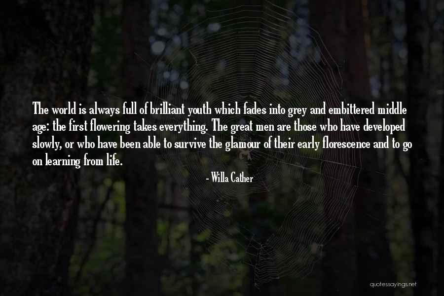 Learning To Survive Quotes By Willa Cather