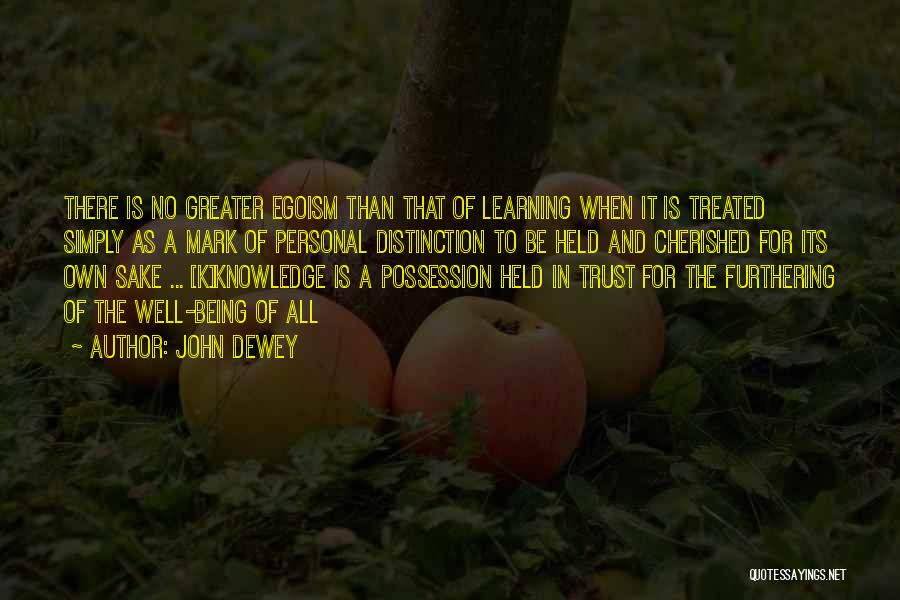 Learning To Trust Someone Quotes By John Dewey