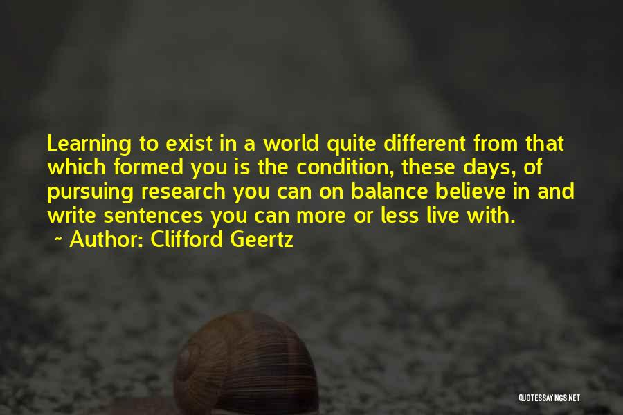 Learning To Write Quotes By Clifford Geertz