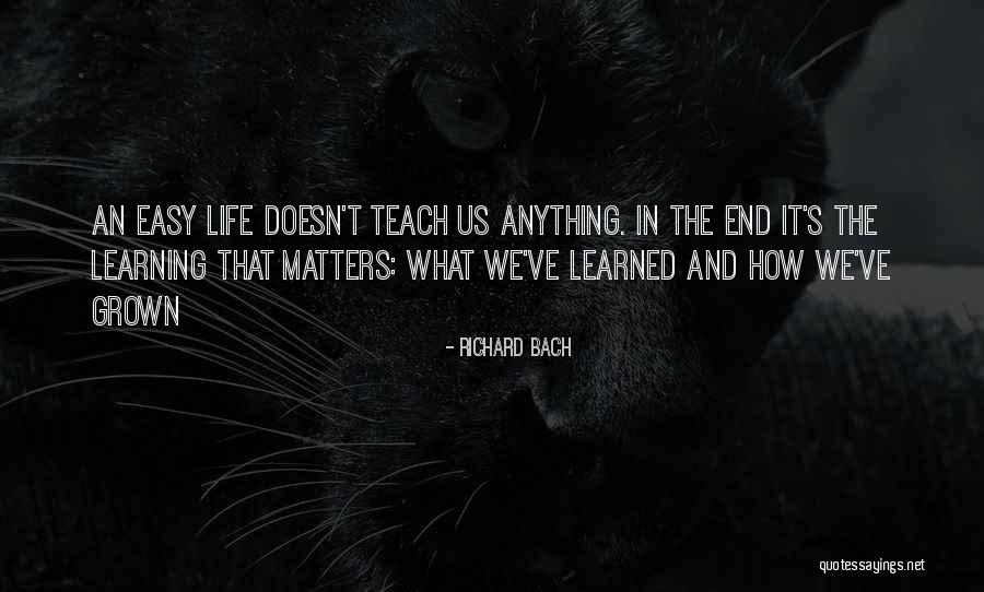 Learning Who Matters Quotes By Richard Bach