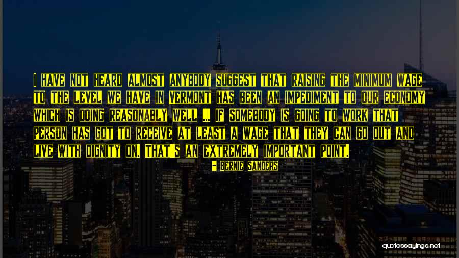 Least Important Person Quotes By Bernie Sanders