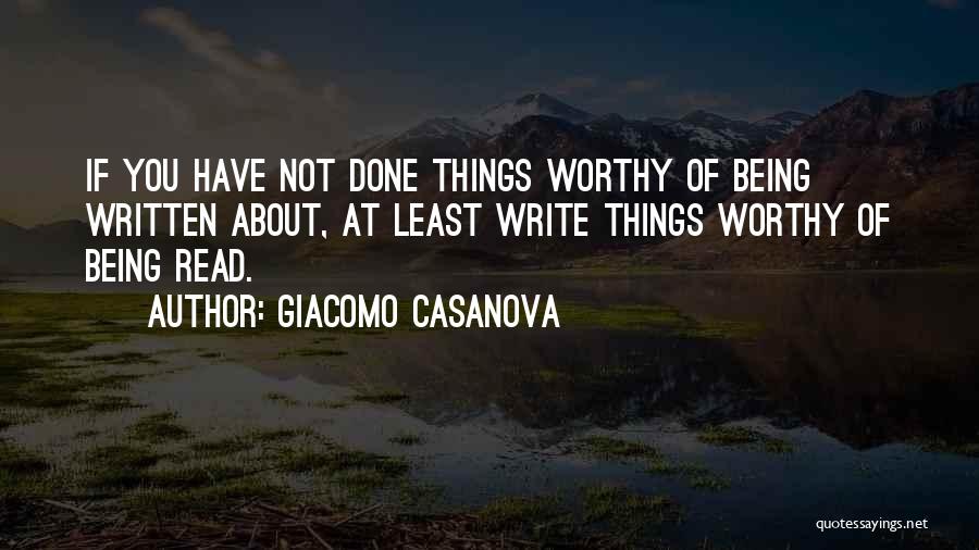 Least Inspirational Quotes By Giacomo Casanova