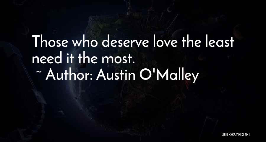 Least Love Quotes By Austin O'Malley