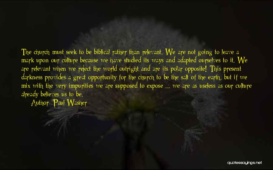 Leave A Mark On The World Quotes By Paul Washer