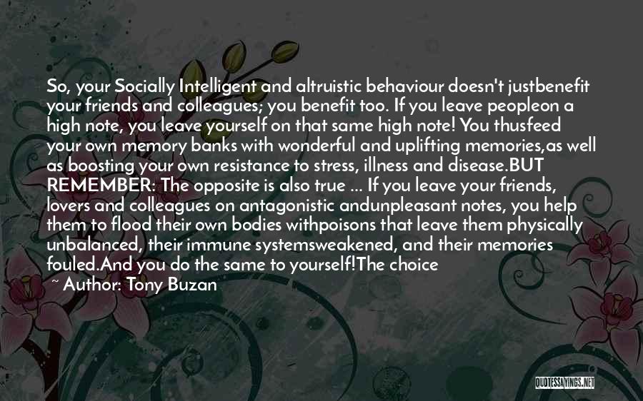 Leave A Note Quotes By Tony Buzan