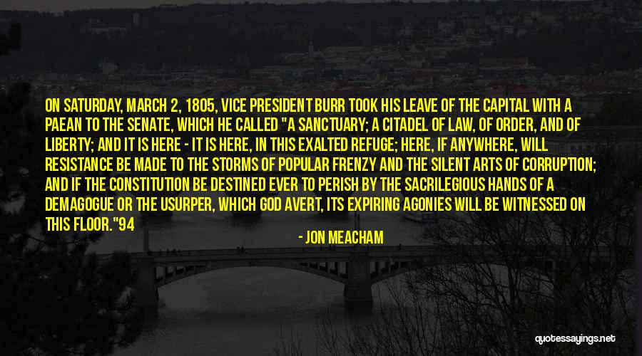 Leave It In God's Hands Quotes By Jon Meacham