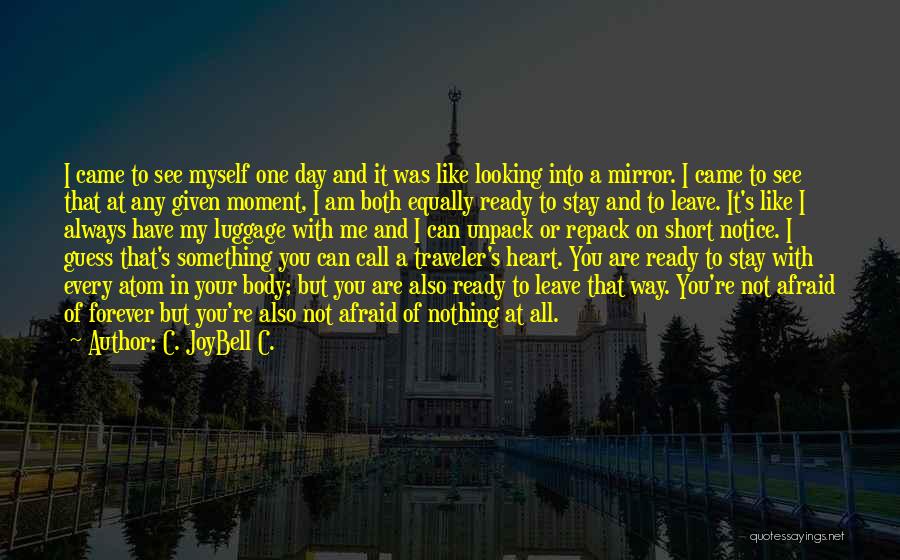 Leave Or Stay Quotes By C. JoyBell C.