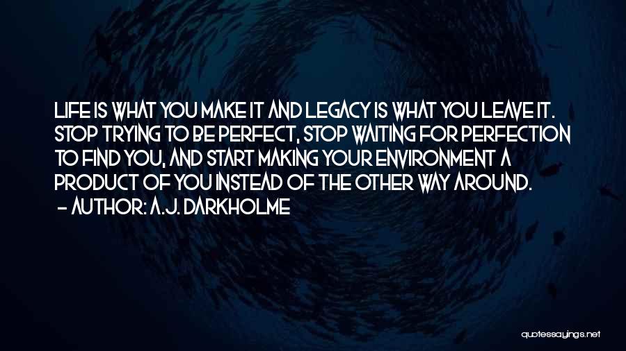 Leave The Legacy Quotes By A.J. Darkholme