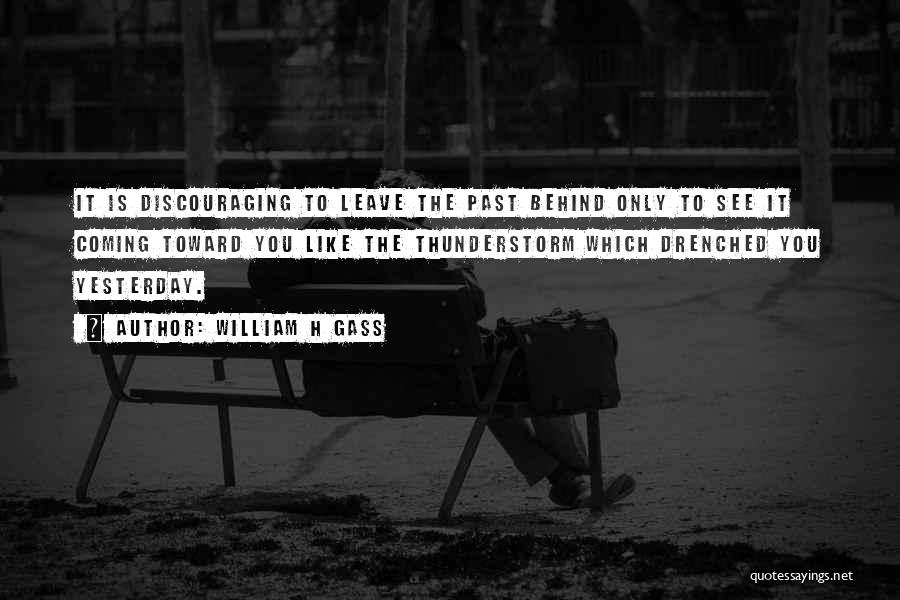 Leave The Past Behind You Quotes By William H Gass