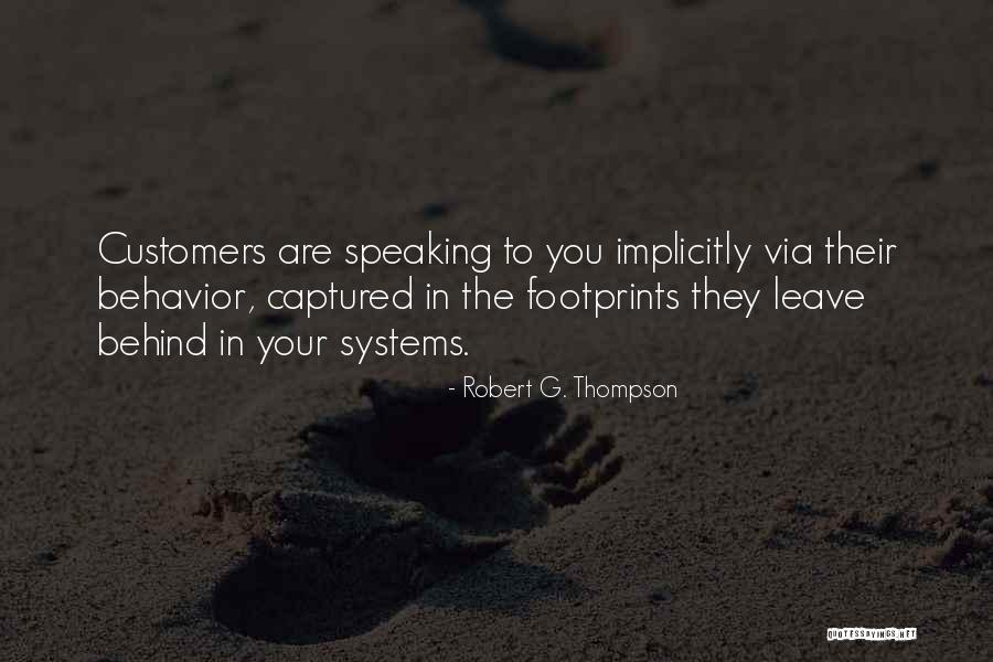 Leave Your Footprints Quotes By Robert G. Thompson